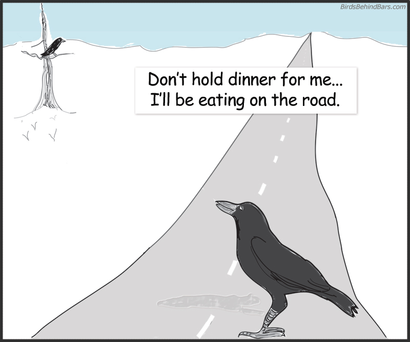comic with crows